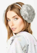 Los Angeles Boutique Thick Warm Plush Fluffy Ear Muffs Fuzzy Earmuffs Faux Fur