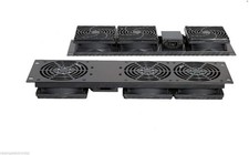19" Rack Mount Cooling Fan System 3U Panel with 3 Fan Units