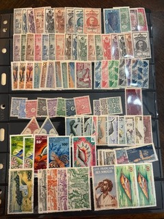 Somalia Coast Nice Group of MH & Used Stamps on 1 Stockcard