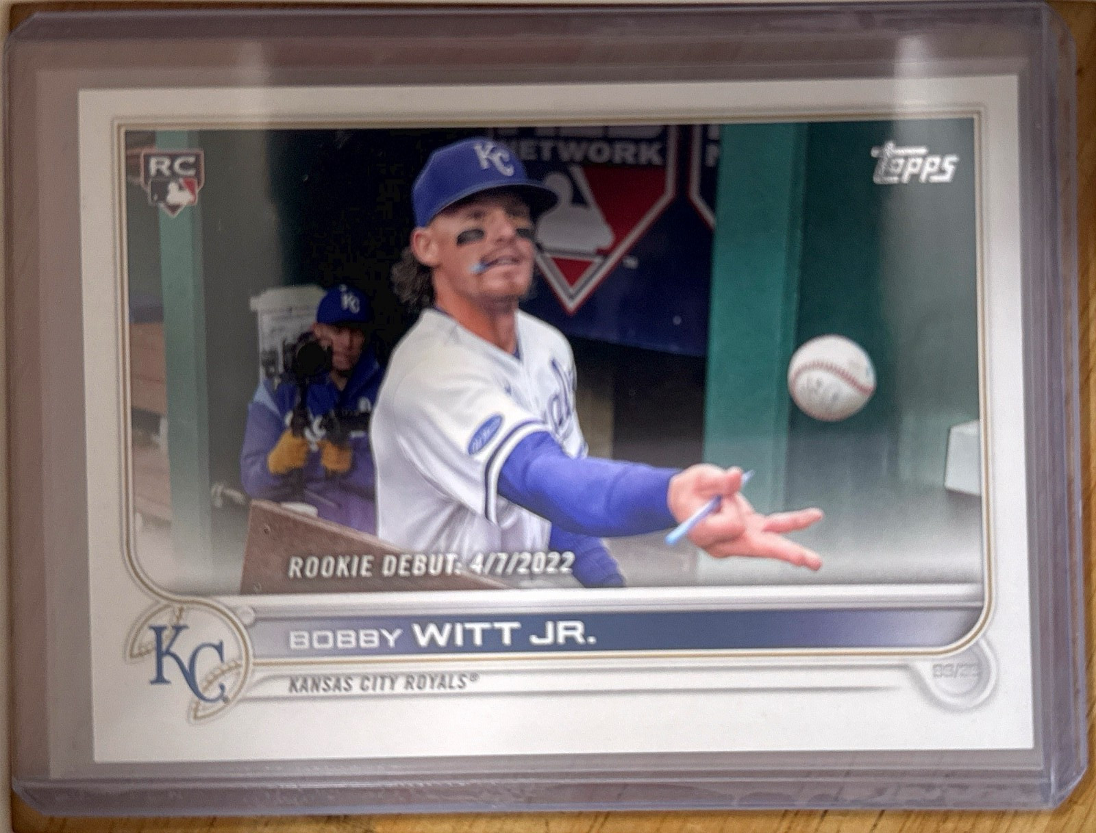 2022 TOPPS UPDATE SERIES BOBBY WITT JR. ROOKIE CARD # US187