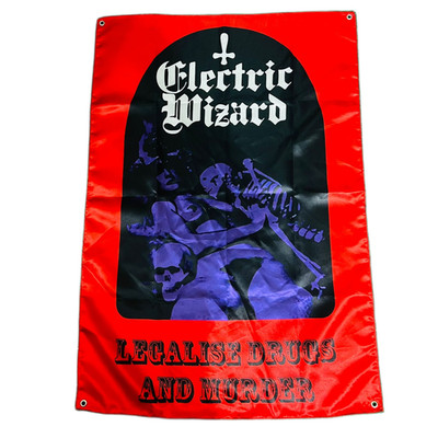 ELECTRIC WIZARD - Legalise Drugs & Murder - Wall Flag / Textile