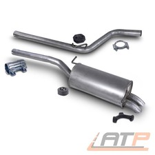 ENDSCHALLDÄMPFER + ABGASROHR VORDERROHR FÜR VW CADDY 3 1.6 1.9 2.0 TDI BJ 04-15
