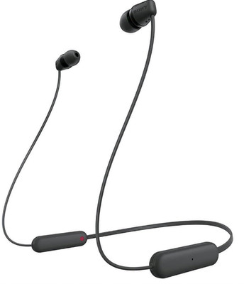 Sony WI-C100 Wireless In ear Bluetooth Headphones - Black - WIC100/B