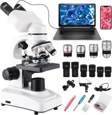 64-6000X Electric Binocular Biological Microscope for Adults/Kids/Students