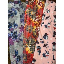 Scrub Tops Butter-Soft GT Performance XL Floral Leaf Cowboy Dog Print