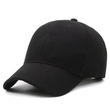 Cotton Baseball Cap Ball Dad Hat Plain Solid Washed Men Women Adjustable VC