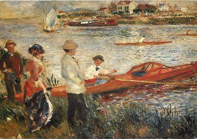 Alte Kunstpostkarte - Auguste Renoir - Ruderer bei Chatou