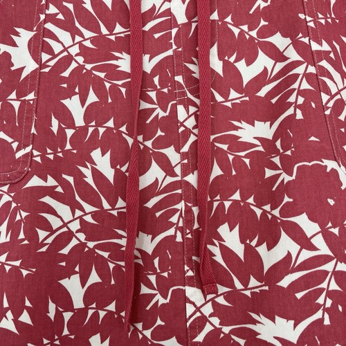 Denim & Co Skirt Womens Size Large Pink Floral Pull On Tie Waist A Line - Picture 4 of 17