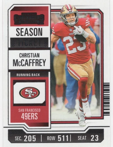 2023 Panini Contenders Christian McCaffrey #87
