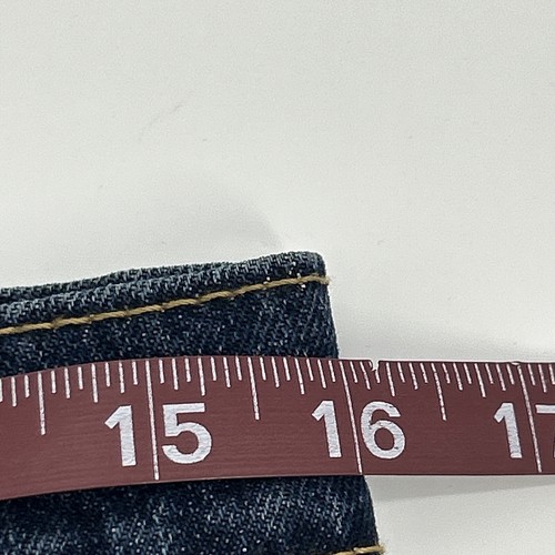 Jeans Levi's 505 para hombre W32 x L34 azul lavado oscuro regular denim recto NUEVO - Imagen 11 de 15