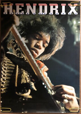 Original Vintage Poster Jimi Hendrix patriotic soldier jacket music
