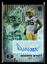2022 Panini Illusions #RS-DW Devonte Wyatt 7/50 Auto Rookie Signs Black Packers