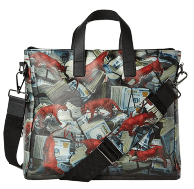 Sprayground Backpack Limited Edition RED LEOPARD MONEY TRAVEL CASE