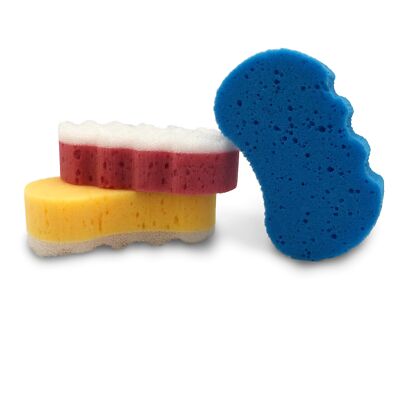 3 x Massageschwamm Duschschwamm Badeschwamm Peeling Schwamm Körperpeeling Handfo