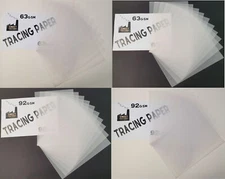 Tracing Paper 62gsm Artist's Drawing Paper in 10, 25, 50 & 100 Sheets A5 A4 & A3