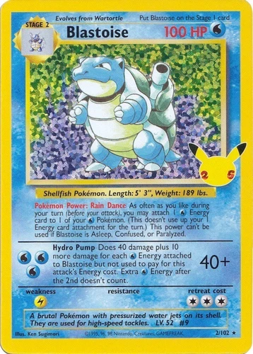 Blastoise 2/102 Celebrations: Classic Collection