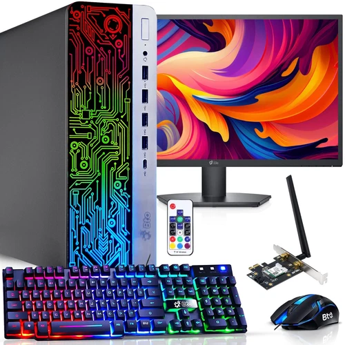 HP RGB G3 Desktop Computer i7 i5 32GB 2TB SSD HDD New 24" LED Built-in Wi-Fi Pro