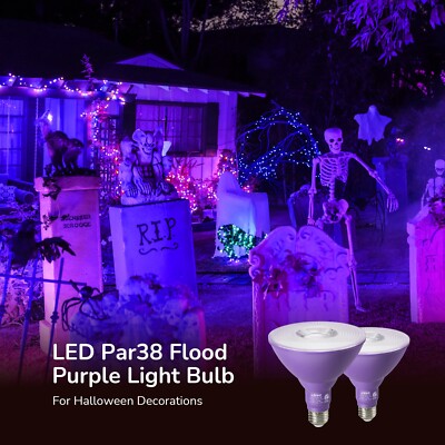 EDISHINE PAR38 Dimmable Floodlight Bulbs Purple LED Light Bulb for