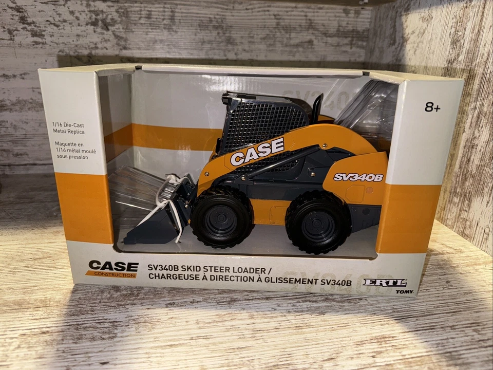 Minicargadora escala 1/16 Case Construction SV340B fundición a presión Ertl Foto 3 de 4