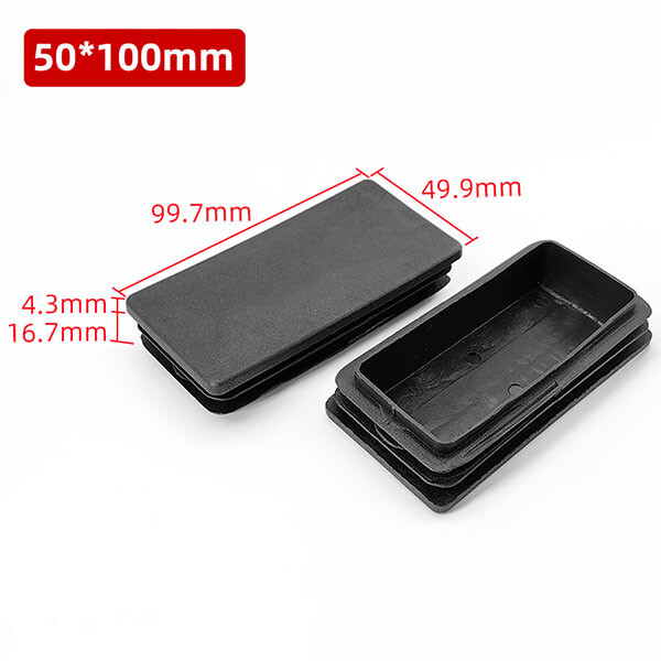 10pcs Square Plastic Black Blanking End Cap Tube Pipe Insert Plug Bung 10x10~50x50mm Chair Leg Feet Pads Covers Floor Protector – Buy The Best Products In The Online Store - Foto 4
