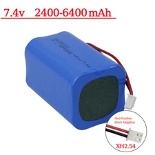7.4V 2600Mah 2S2P Rechargeable Battery Li-Ion Batteries with XH2.54-2P Plug