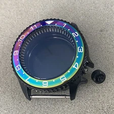 41.5MM Watch Case In Steel With Black Inner Shadow for NH35/NH36/4R Movement