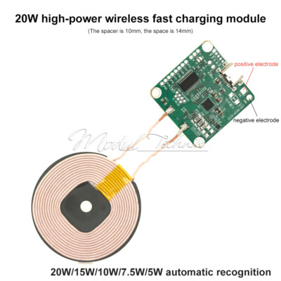 Wireless Quick Charging Charger Type-C USB Transceiver Module DC5V 12V 15W / 20W