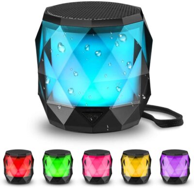Portable Bluetooth Speaker With Lights Night Light Wireless Magnetic Waterproof 