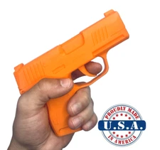 Orange Sig Sauer p365 Compatible Training Gun 1:1 Size Prop Realistic Feel SAFE!