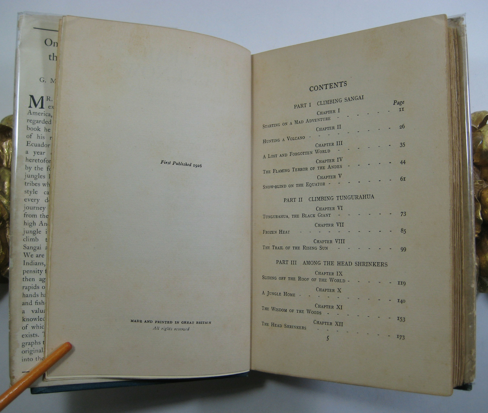 On the Trail of the Unknown Dyott 1st Edition + Clippings Fawcett