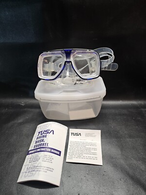 Tusa Liberator Plus Mask TM-5700Q Adjustable Dive Scuba Snorkel Goggles Clear