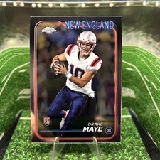 2024 Topps Chrome Football #203 Drake Maye New England Patriots Rookie Card 🔥🔥