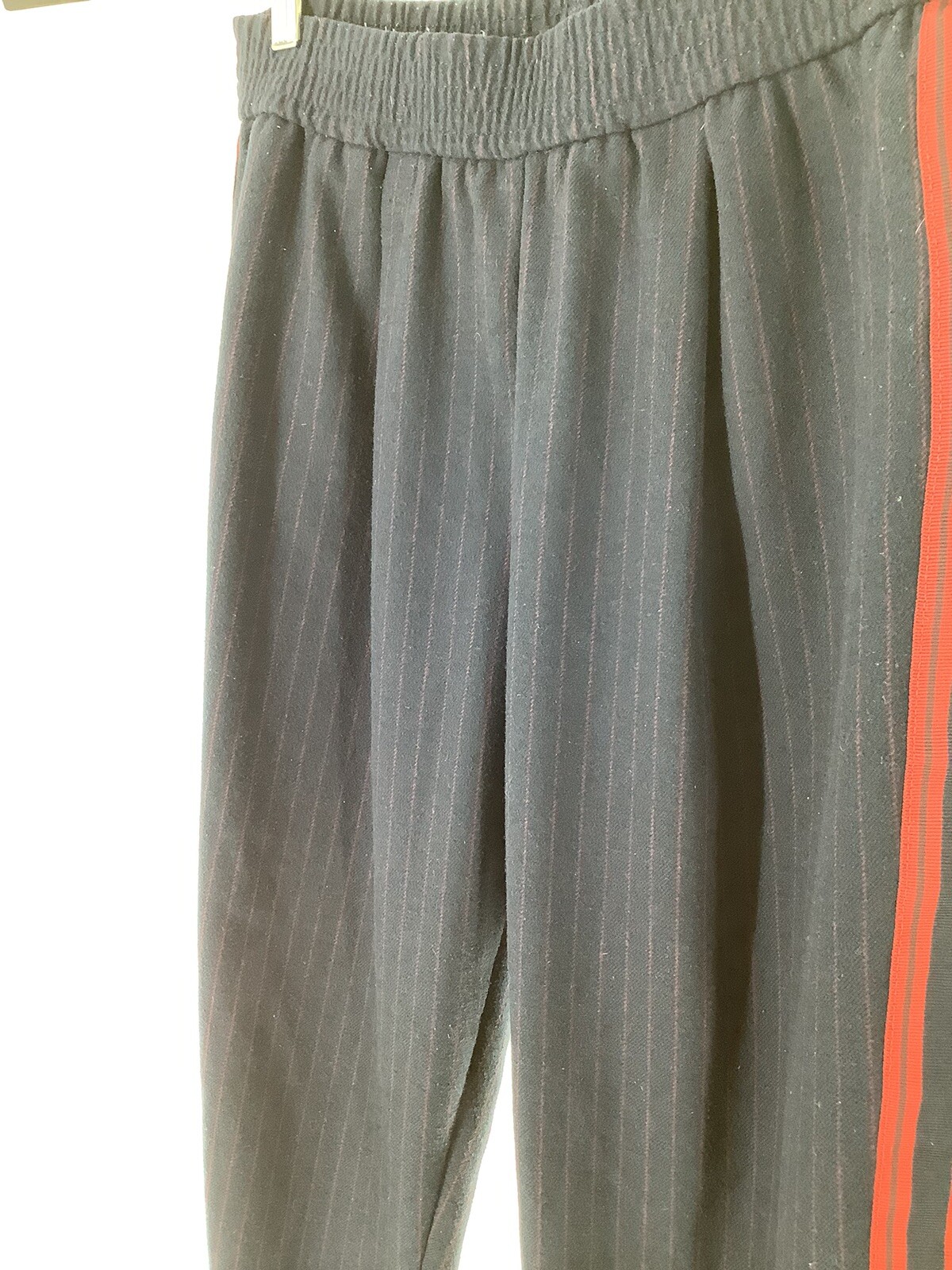 Zara Basic Collection S blue pull on pants with r… - image 7