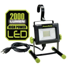 PowerSmith LED Work Light Portable Hanging 2000 Lumens Plug In Outdoor Indoor