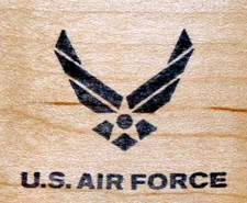 NEW US Air Force Symbol Rubber Art Stamp