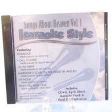 Songs About Heaven Vol 1 Karaoke Style CD G Lyric Sheet Vocal Demonstration