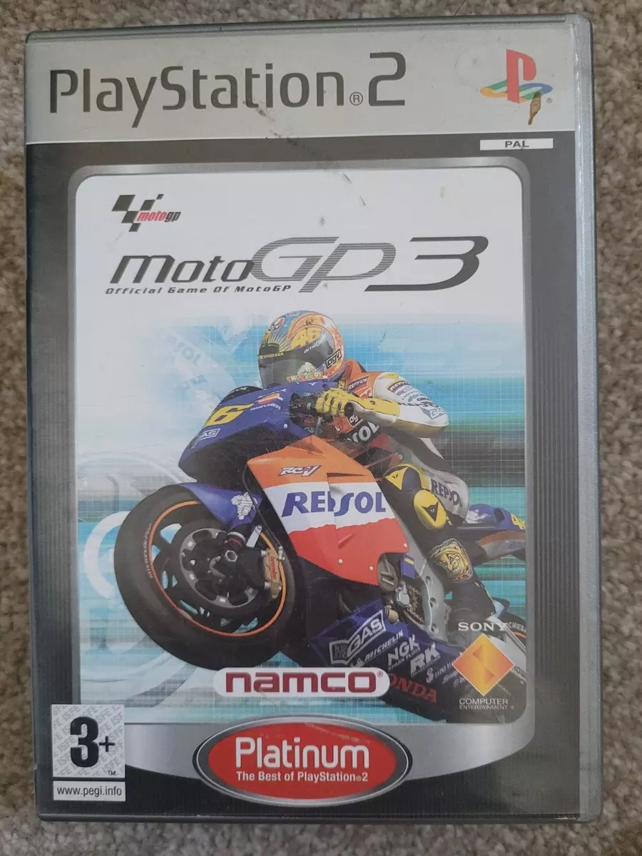 Jogo MOTO GP3 PS2 PlayStation 2 Platinum inclui manual Bom Estado Como Visto