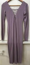 Forever 21 Purple DRESS size M Medium Lace up V-neckline and back
