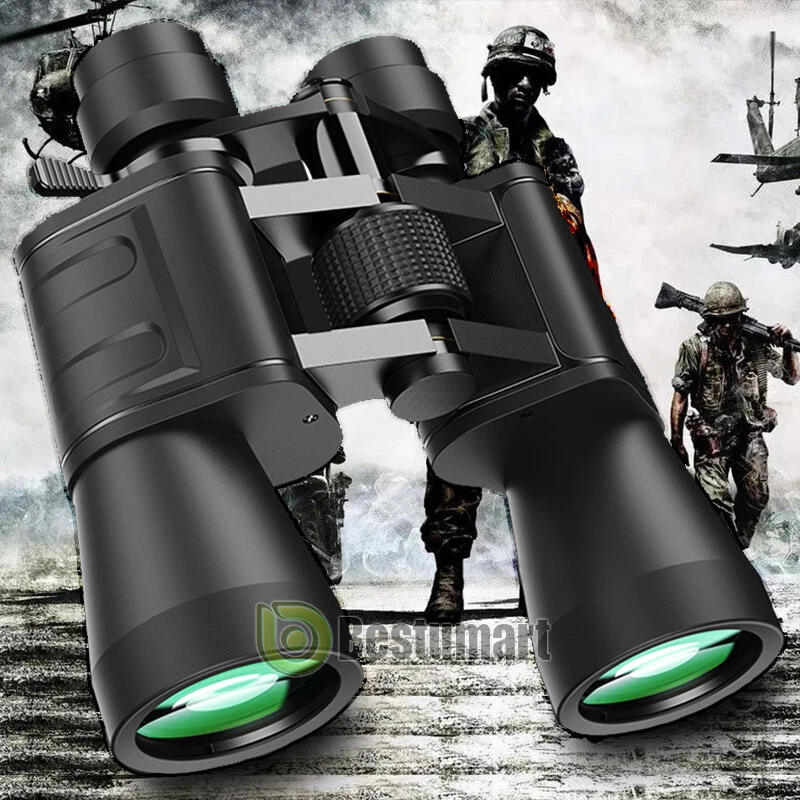 180x100 High Power Military Binoculars Day/Night Zooming Hunting Camping+Bag - Image 2 of 4