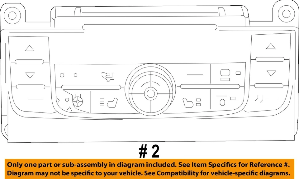 Used A/C Selector Switch fits: 2015 Chrysler Town & country AC front dash mounte Foto 4 de 4