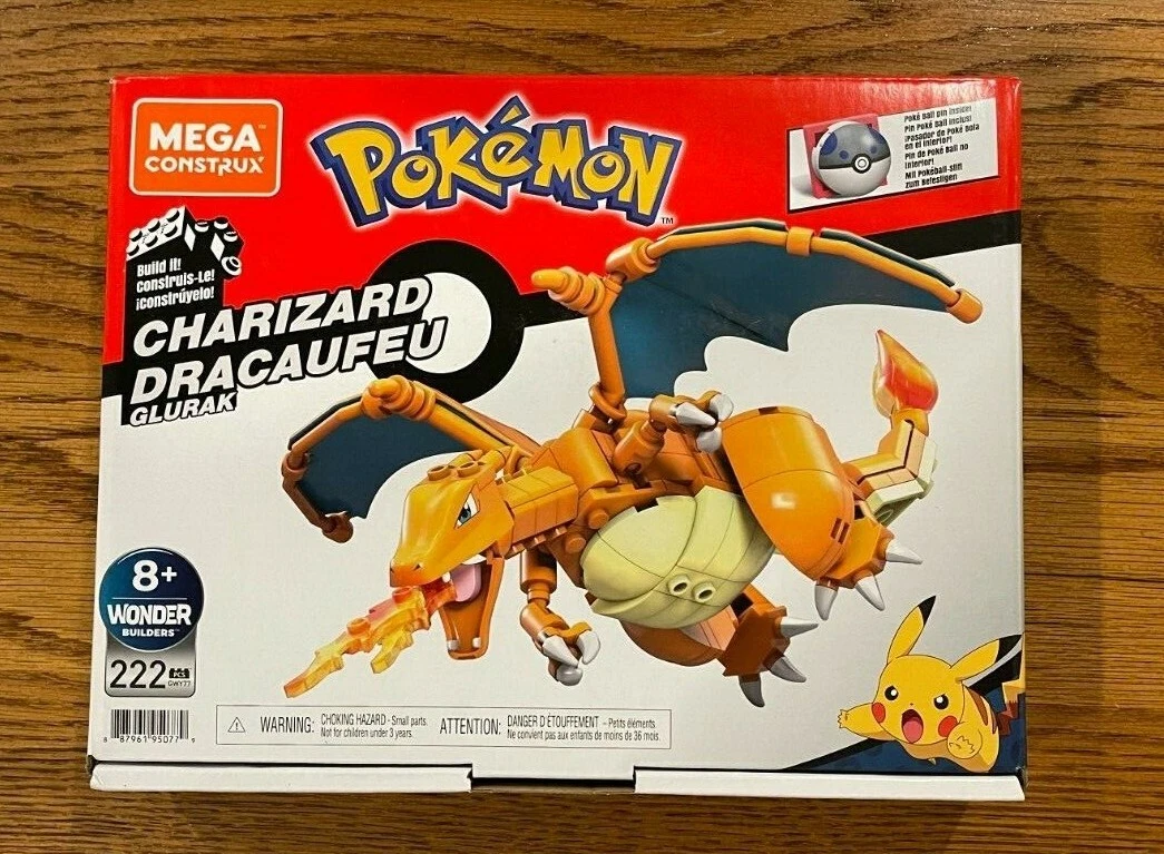 DRACAUFEU en briques Mega Construx Lego Un Pokémon Magnifique Charizard 