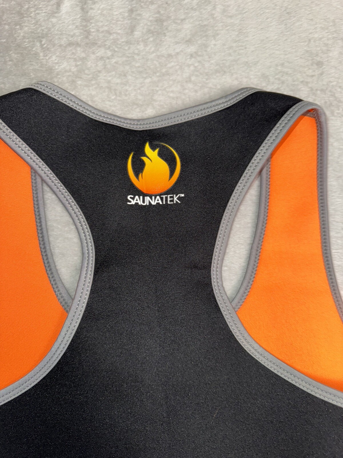 SaunaTek Women's Size XL Neoprene Workout Vest Slim Trim Tone Flexible Black