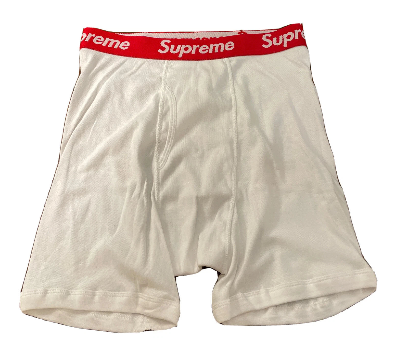 SLIPS BOXER SUPREME/HANES/BLANCS TAILLE MOYENNE (SIMPLE UN BOXER) NEUF