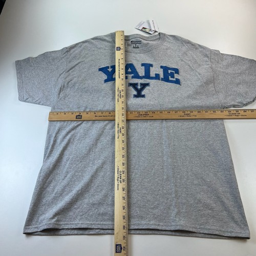 NEW NWT Champion Yale Bulldogs Shirt Adult Extra Large XL Gray Crew Neck NCAA - Picture 4 of 7