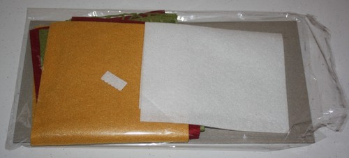 Stampin Up Retired JOLLY FELT White Red Green Yellow RARE HTF