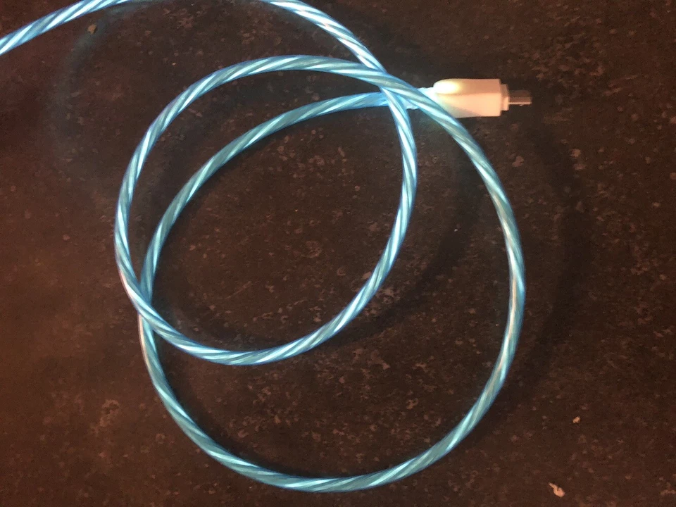 CANDYFLOW LIGHT EL LED 3ft data charger cable FOR MICRO-B smart phones & devices - Image 2 of 4
