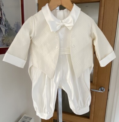 Vivaki Boys Ivory Two Pice Christening Special Occasion Outfit