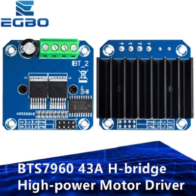AURUM Driver motore doppio BTS7960 43A come ponte H compatibile con Arduino IBT 2