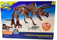 Edu Science Lab-STEM Tremendous Triceratops Model Kit 22.8 inch Long Dinosaur