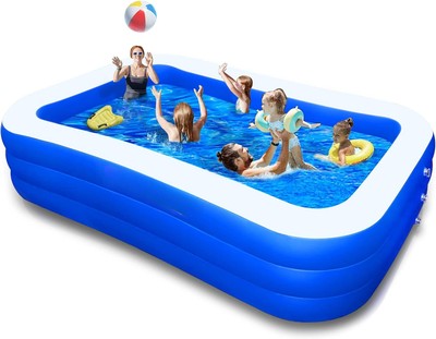 Inflatable Pool for Kids and Adults,Outdoor, Garden, Backyard,Summer Water Party